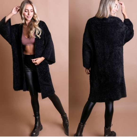 Sweaters - Women's NWOT Faux Mohair Cardigan Sweater
